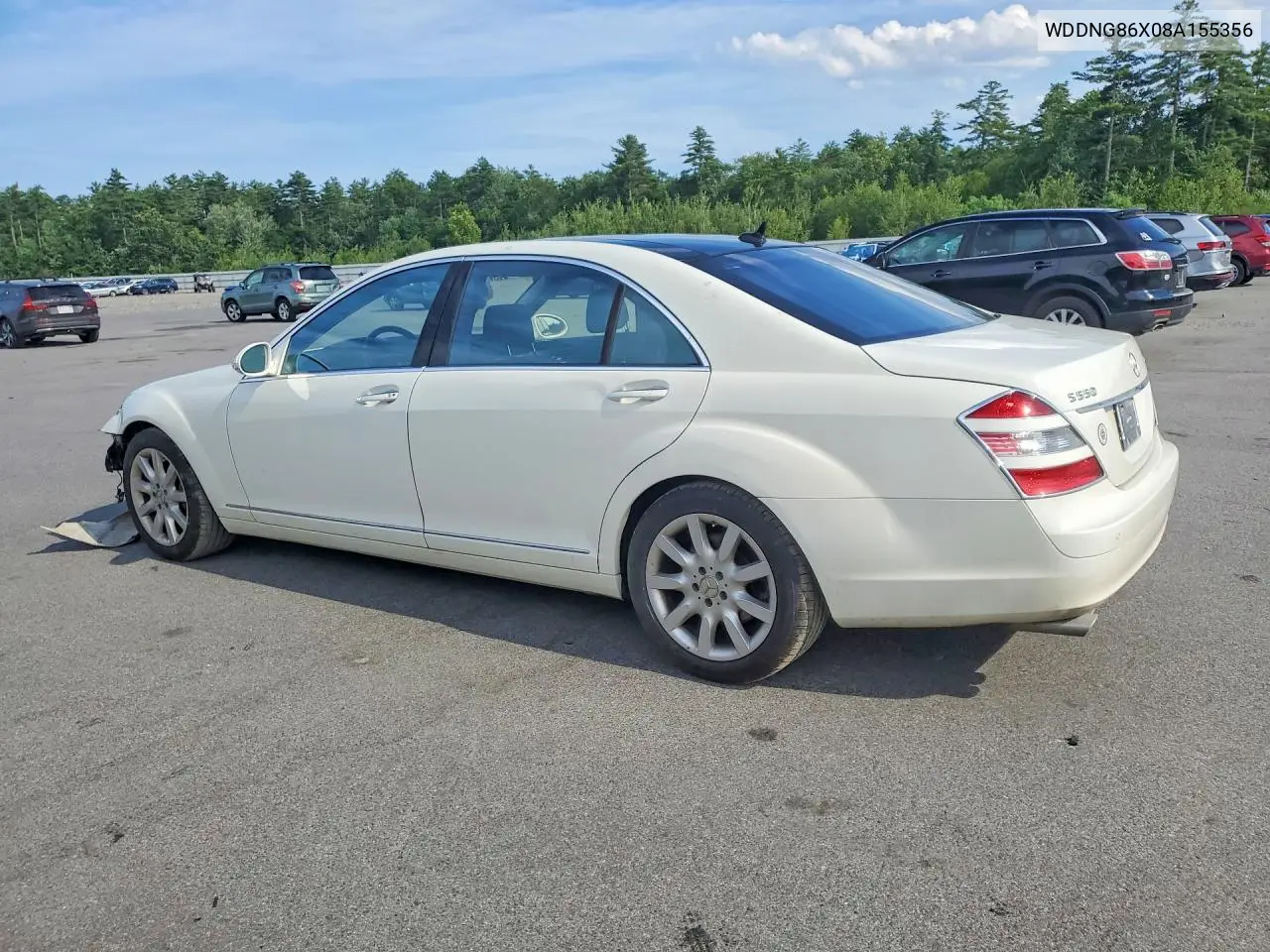2008 Mercedes-Benz S 550 4Matic VIN: WDDNG86X08A155356 Lot: 60040886