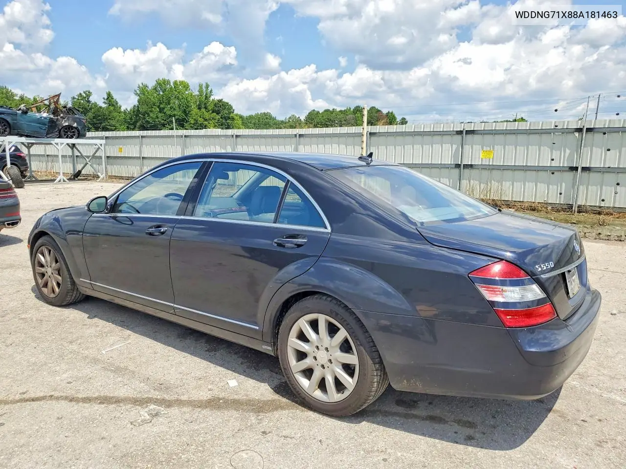 2008 Mercedes-Benz S 550 VIN: WDDNG71X88A181463 Lot: 60067416