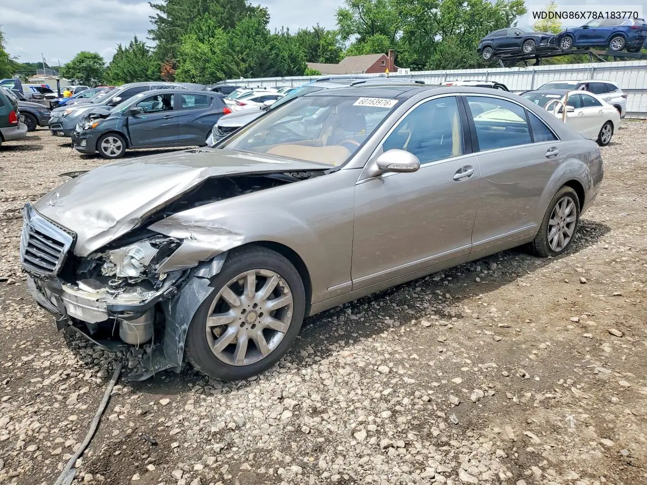 2008 Mercedes-Benz S 550 4Matic VIN: WDDNG86X78A183770 Lot: 60163976