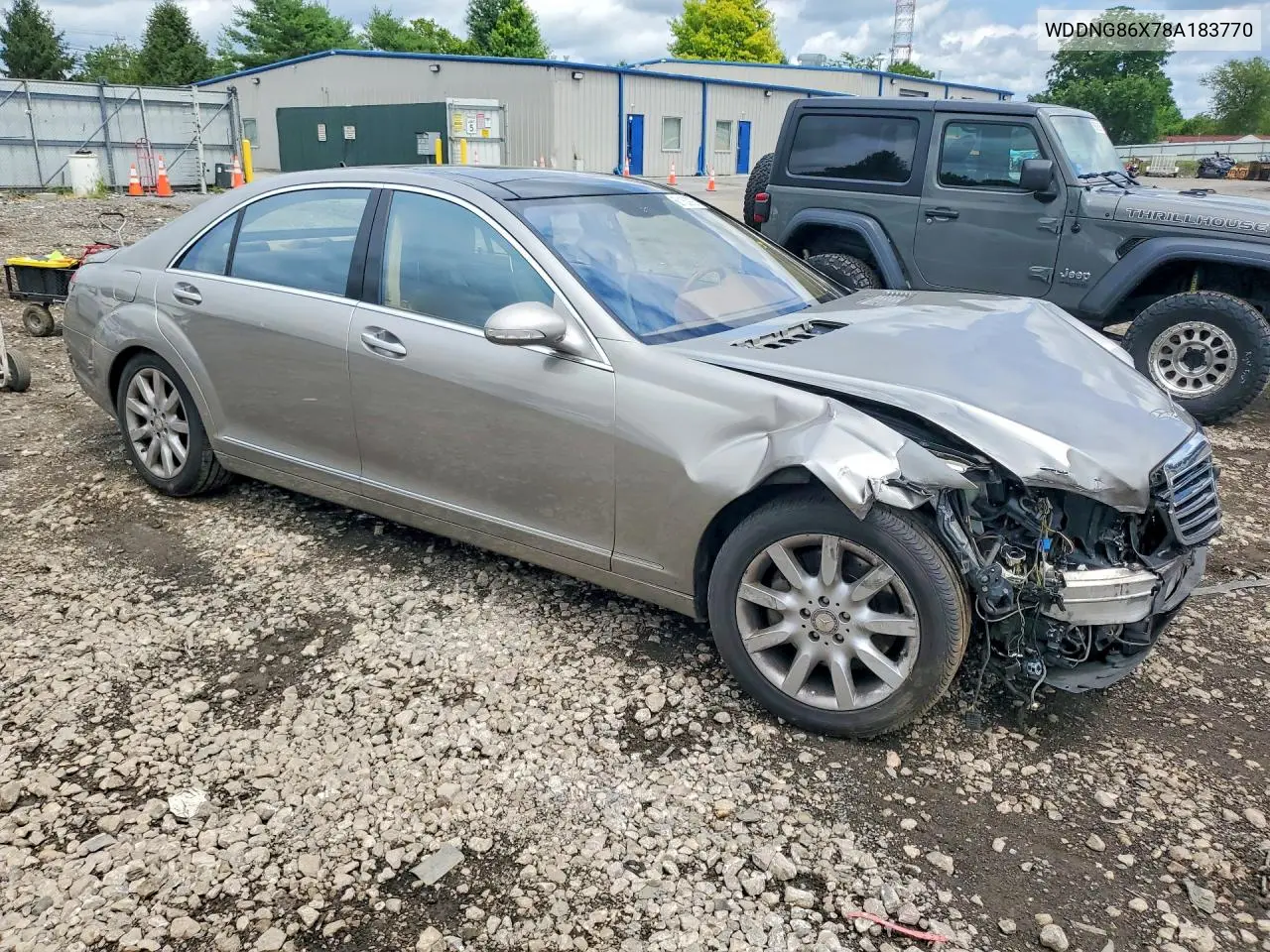 2008 Mercedes-Benz S 550 4Matic VIN: WDDNG86X78A183770 Lot: 60163976