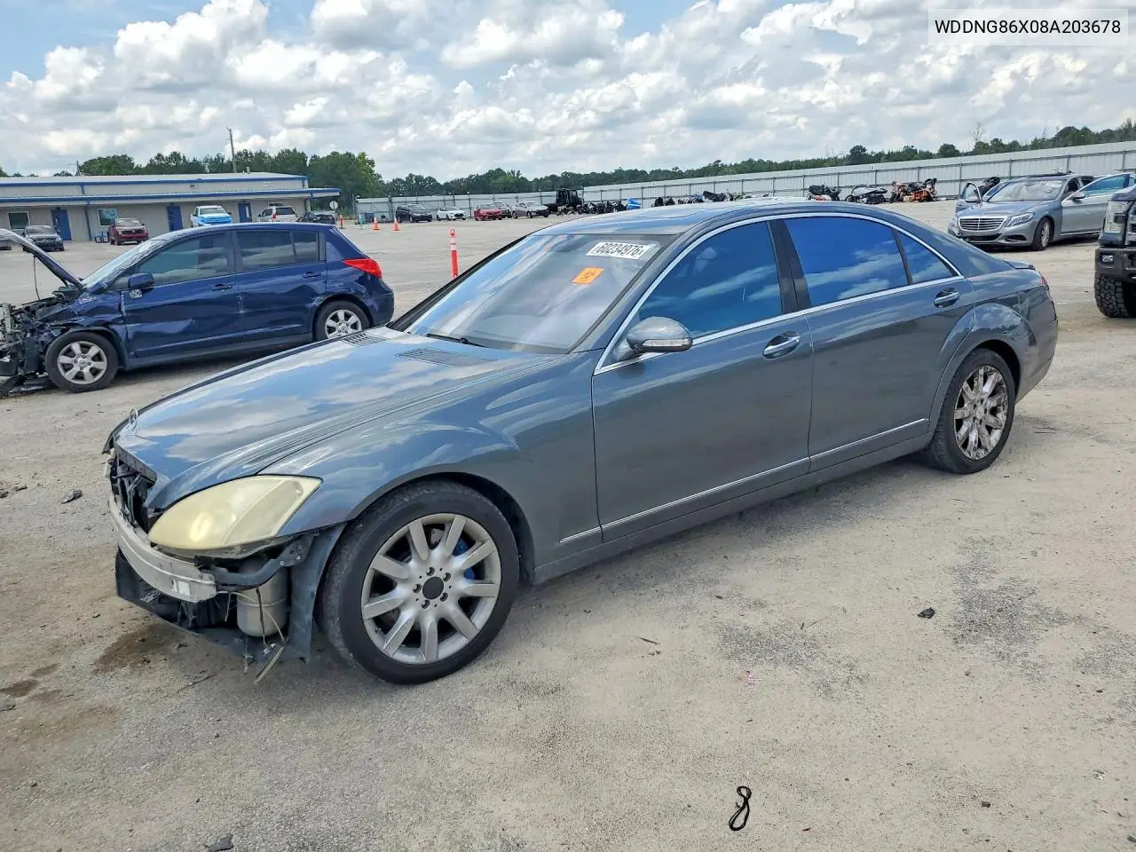 2008 Mercedes-Benz S 550 4Matic VIN: WDDNG86X08A203678 Lot: 60234976