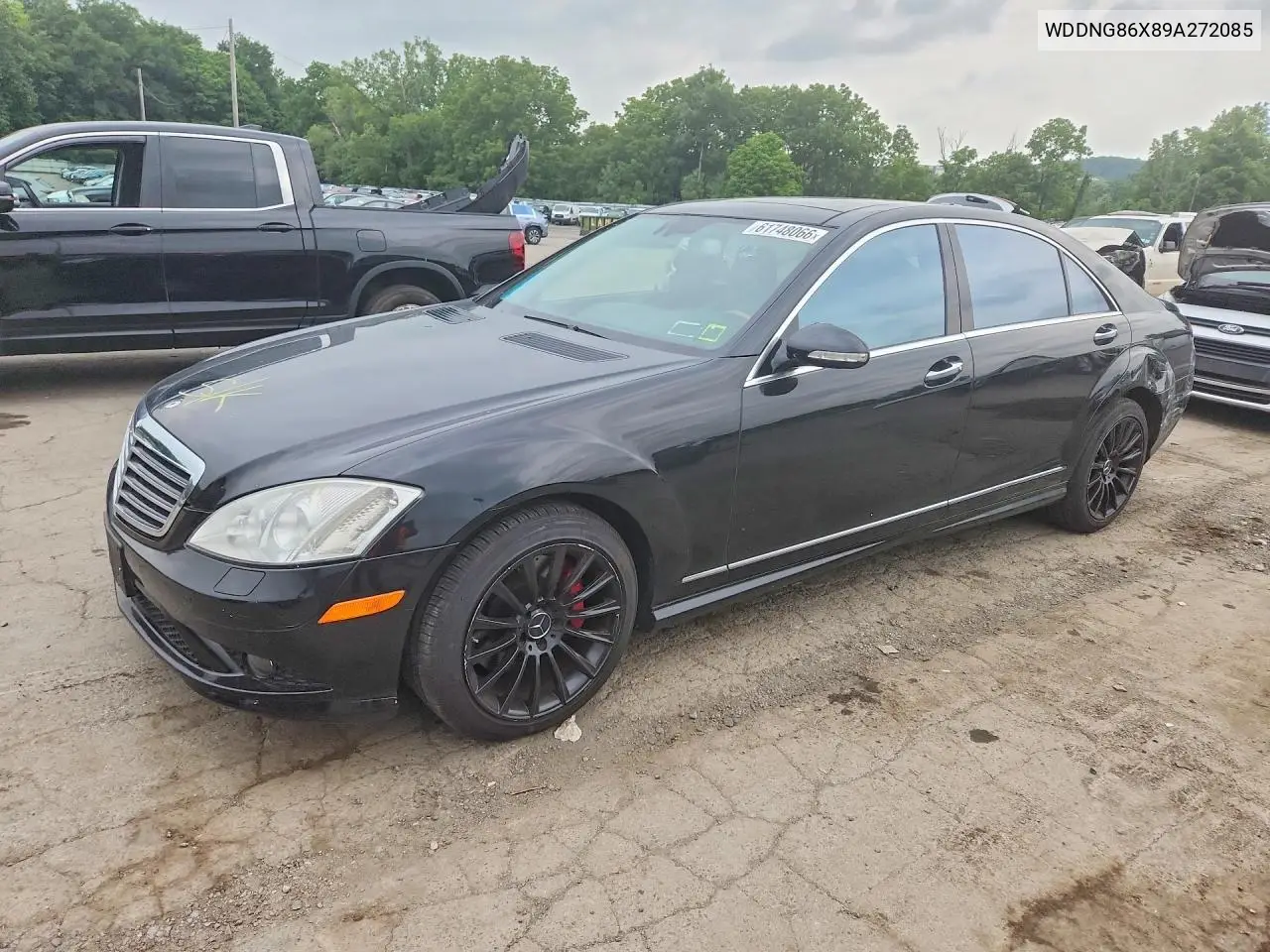 2009 Mercedes-Benz S 550 4Matic VIN: WDDNG86X89A272085 Lot: 61748066