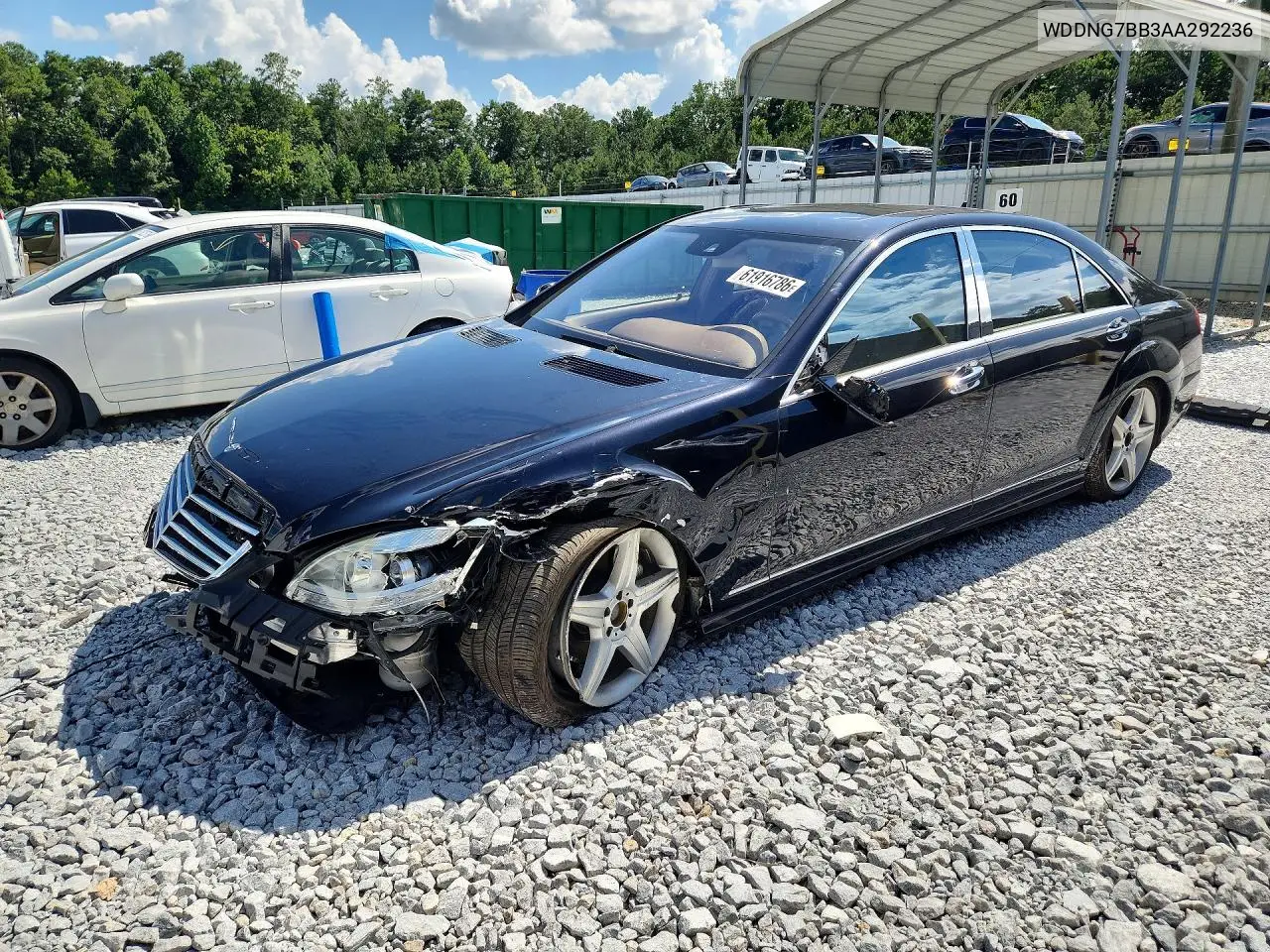 2010 Mercedes-Benz S 550 VIN: WDDNG7BB3AA292236 Lot: 61916786