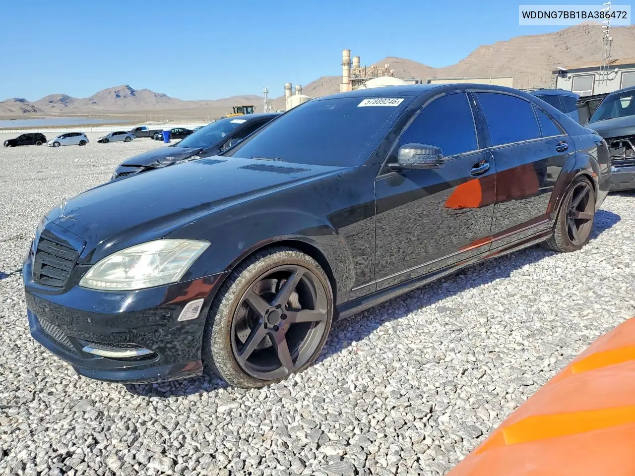 2011 Mercedes-Benz S 550 VIN: WDDNG7BB1BA386472 Lot: 57889246