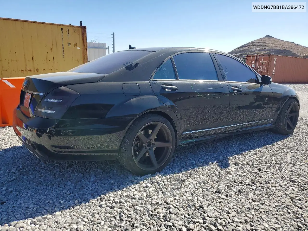 2011 Mercedes-Benz S 550 VIN: WDDNG7BB1BA386472 Lot: 57889246