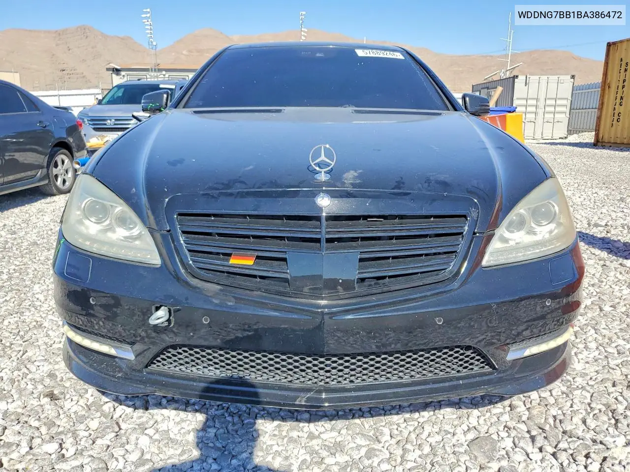 2011 Mercedes-Benz S 550 VIN: WDDNG7BB1BA386472 Lot: 57889246