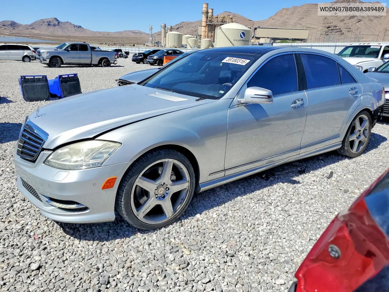 2011 Mercedes-Benz S 550 VIN: WDDNG7BB0BA389489 Lot: 59180316