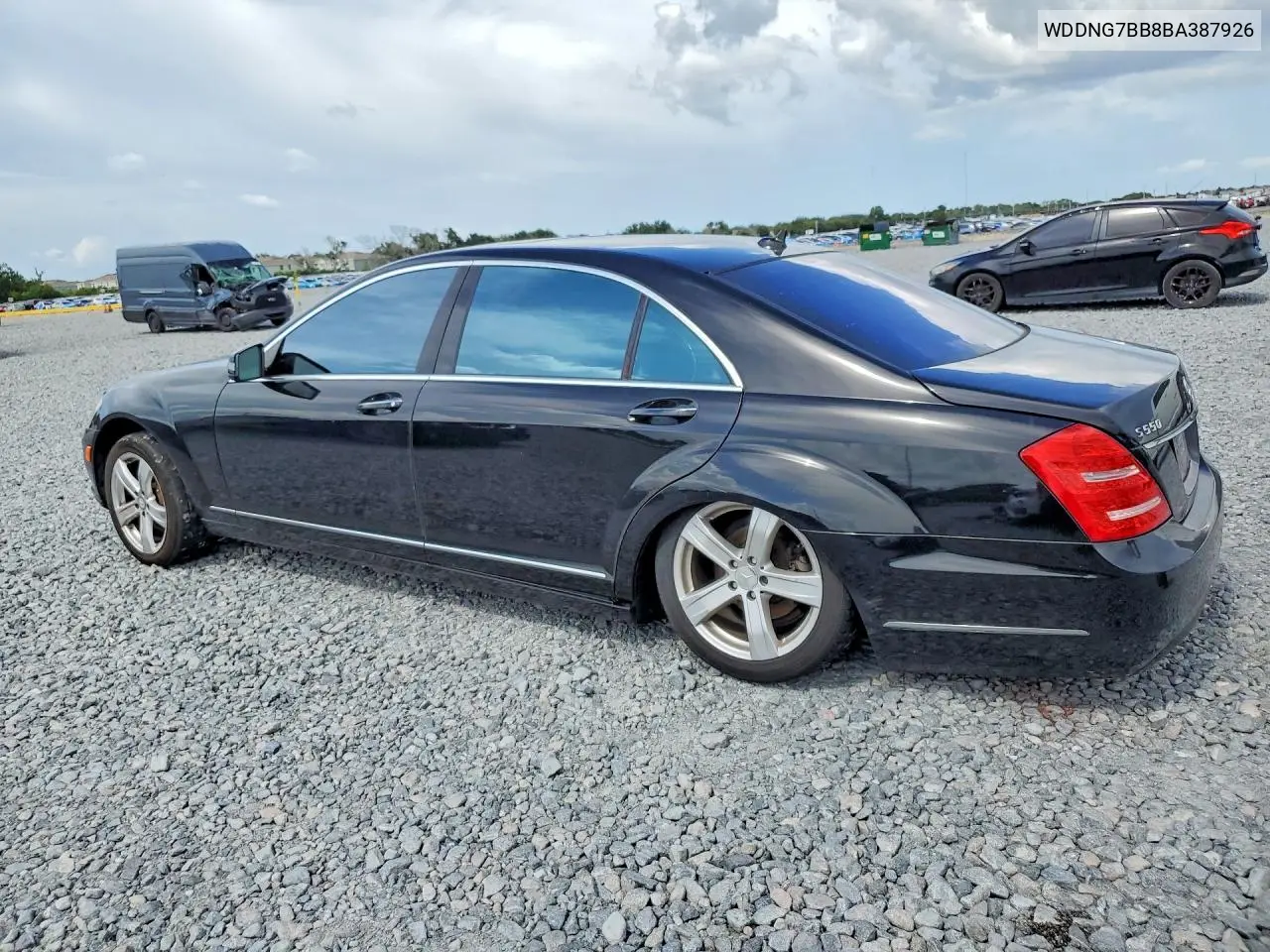 2011 Mercedes-Benz S 550 VIN: WDDNG7BB8BA387926 Lot: 60132736