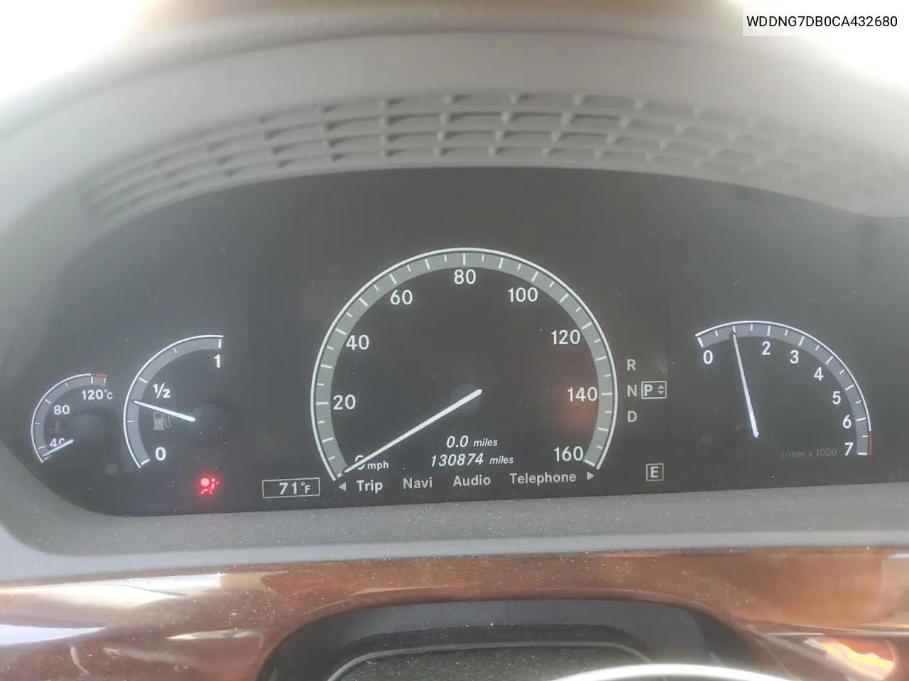 WDDNG7DB0CA432680 2012 Mercedes Benz S 550