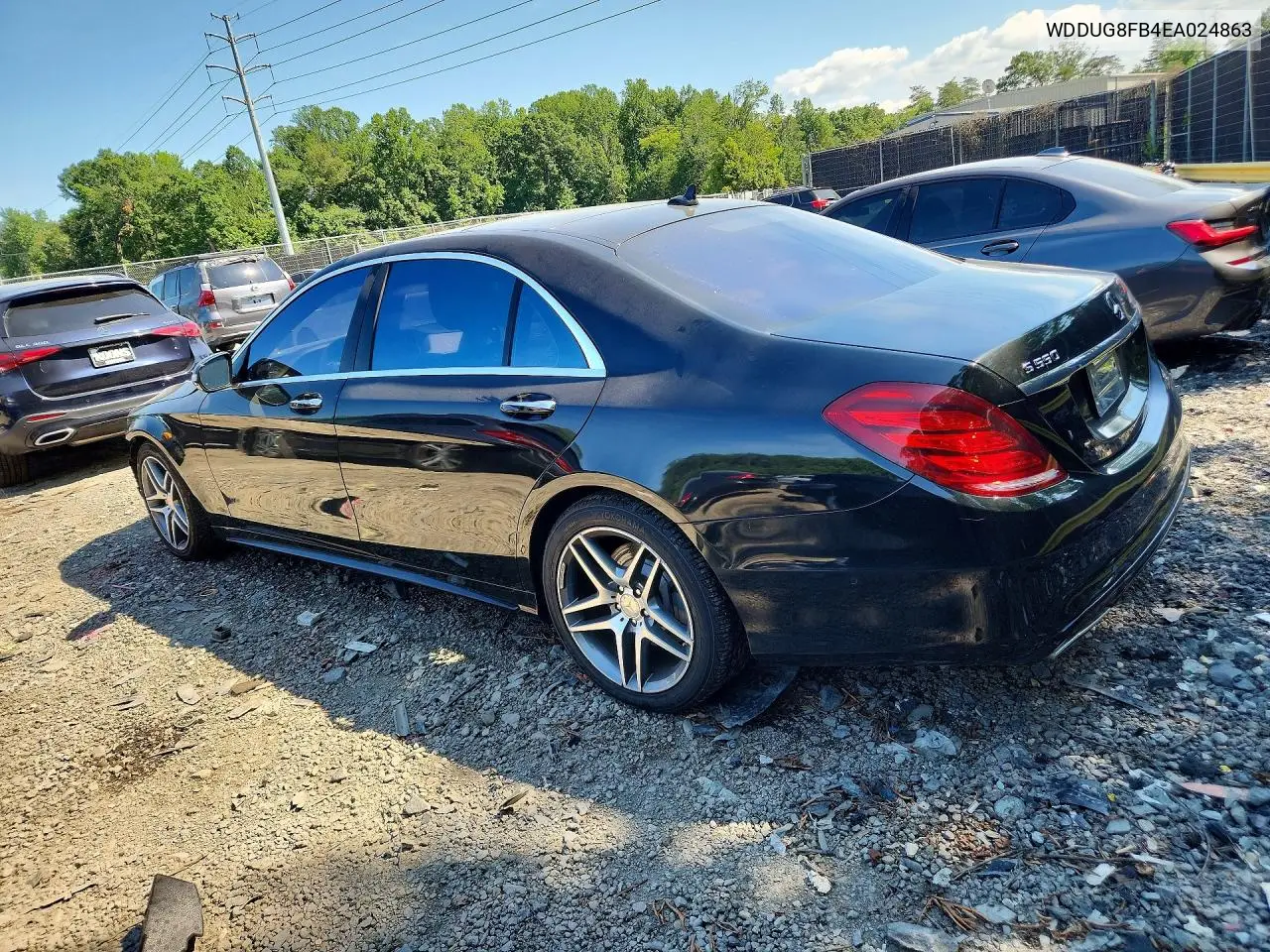 2014 Mercedes-Benz S 550 4Matic VIN: WDDUG8FB4EA024863 Lot: 59876906