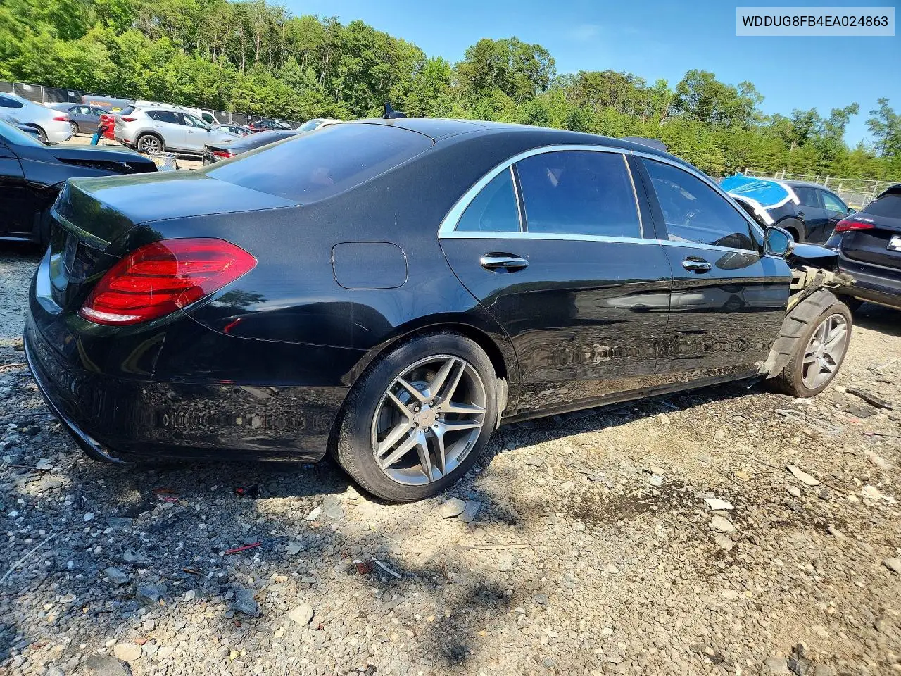 2014 Mercedes-Benz S 550 4Matic VIN: WDDUG8FB4EA024863 Lot: 59876906