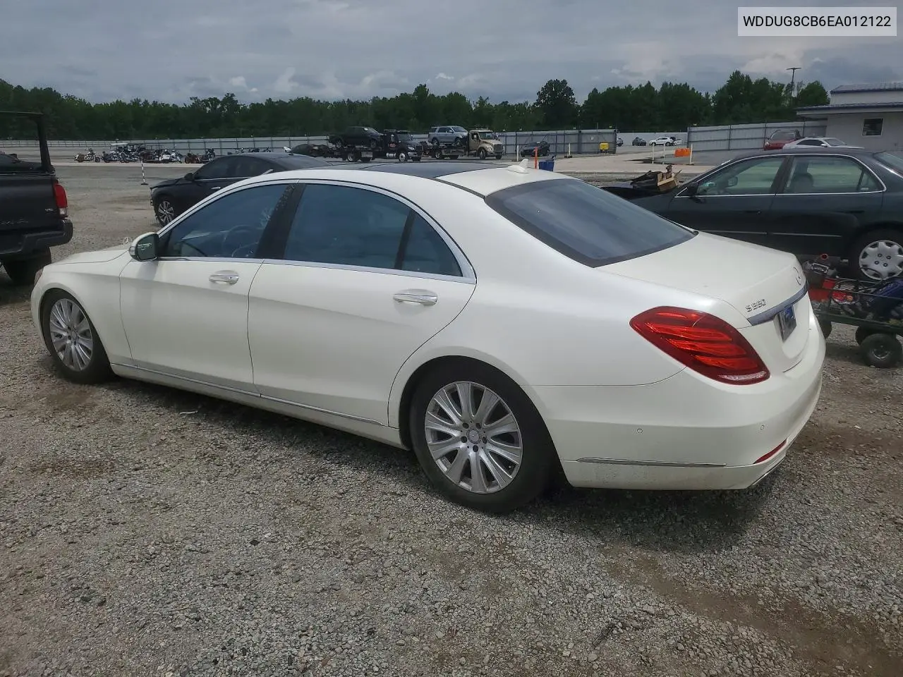 2014 Mercedes-Benz S 550 VIN: WDDUG8CB6EA012122 Lot: 60848286