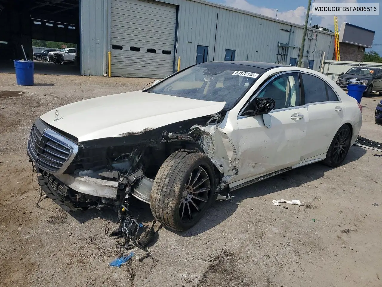 2015 Mercedes-Benz S 550 4Matic VIN: WDDUG8FB5FA086516 Lot: 59178136