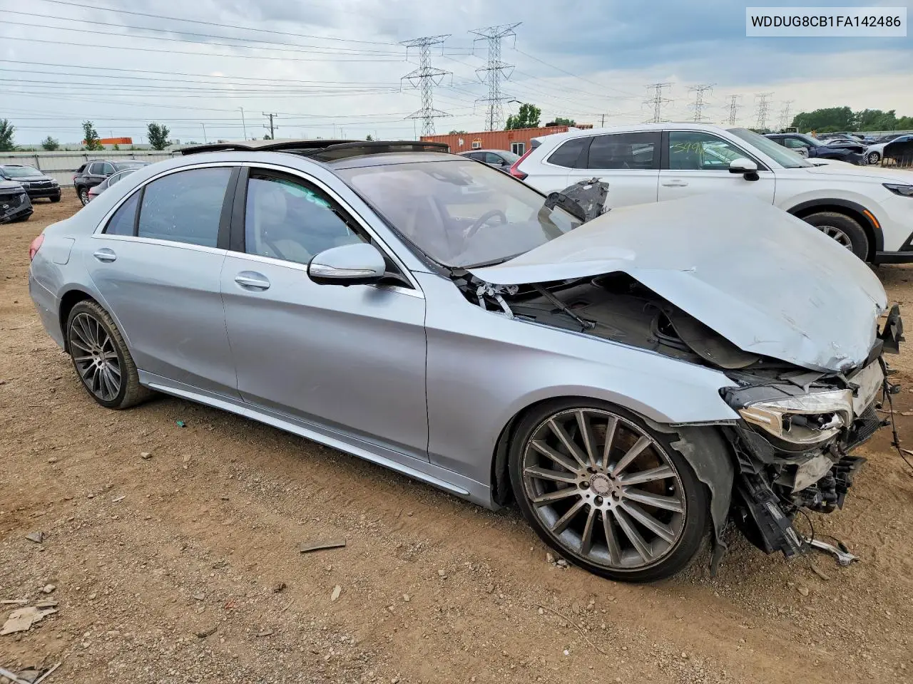 2015 Mercedes-Benz S 550 VIN: WDDUG8CB1FA142486 Lot: 59932056