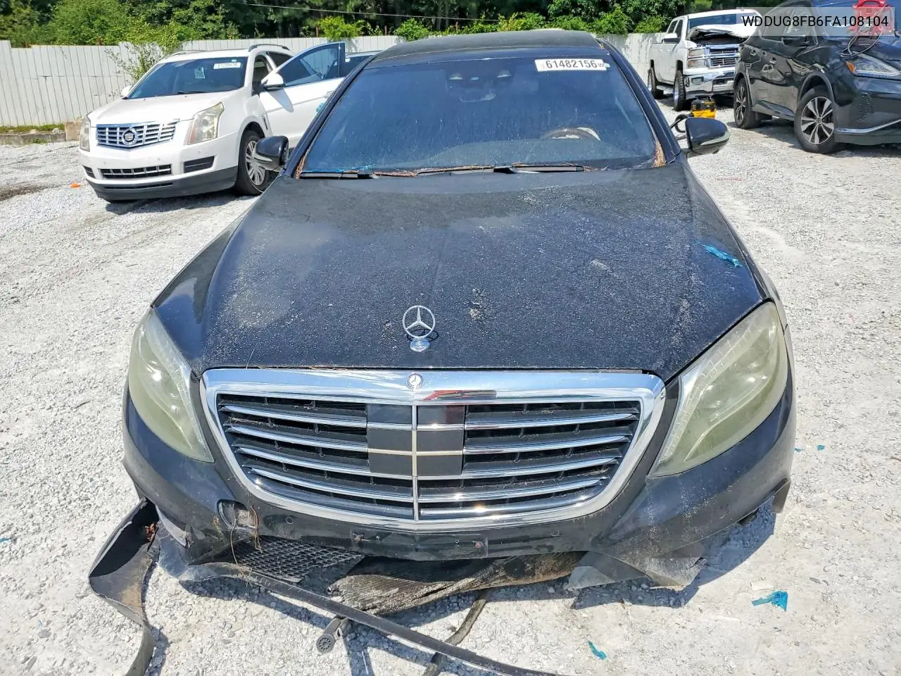 2015 Mercedes-Benz S 550 4Matic VIN: WDDUG8FB6FA108104 Lot: 61482156