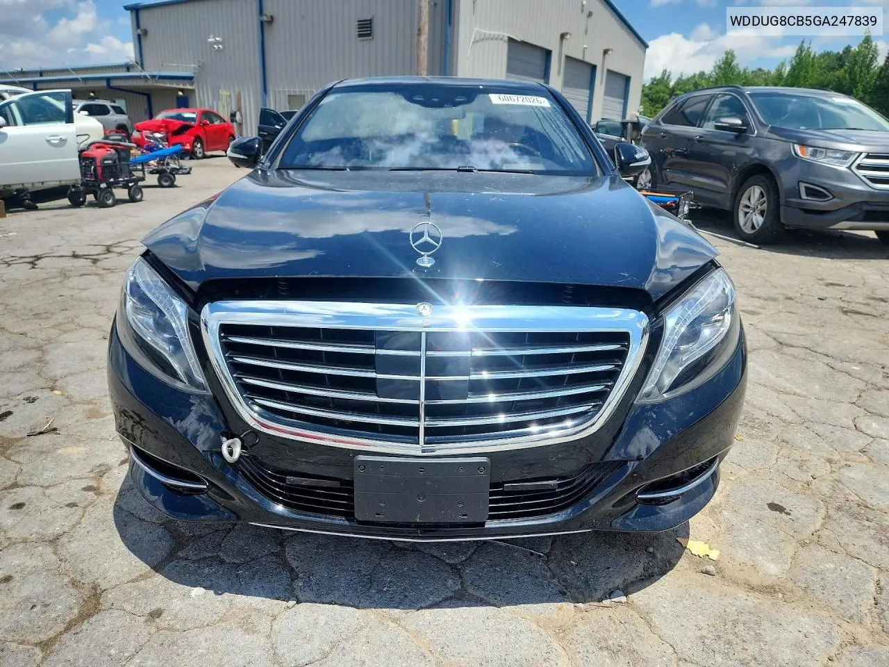 2016 Mercedes-Benz S 550 VIN: WDDUG8CB5GA247839 Lot: 60672026