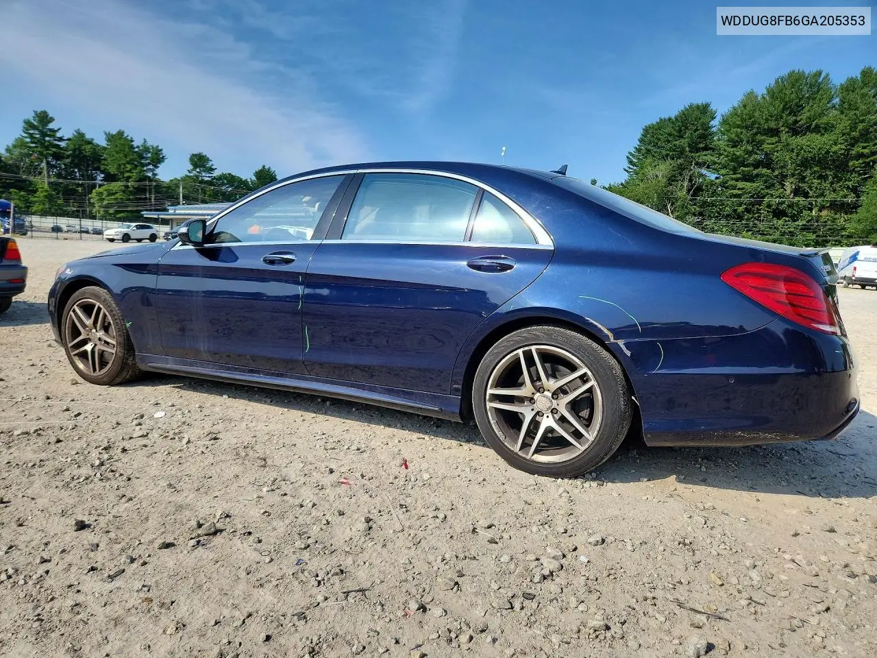 2016 Mercedes-Benz S 550 4Matic VIN: WDDUG8FB6GA205353 Lot: 61176916