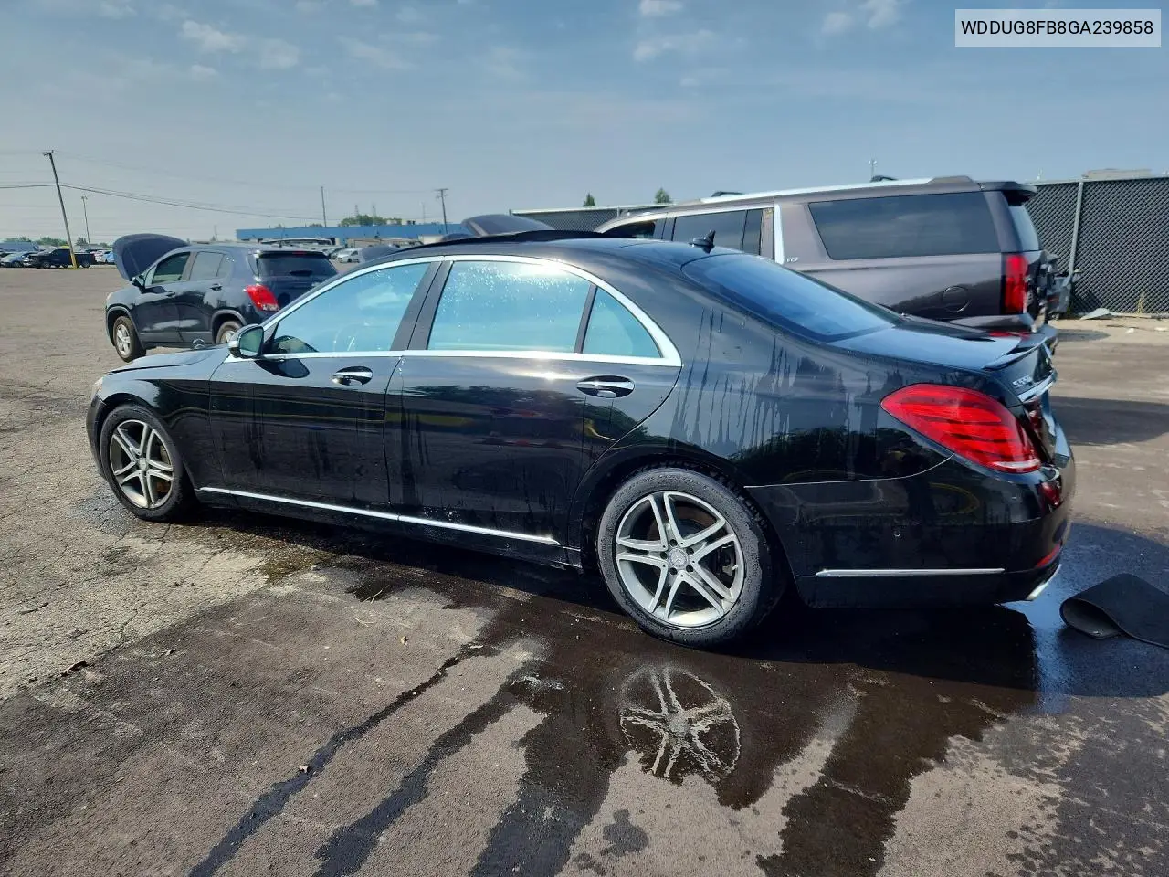 2016 Mercedes-Benz S 550 4Matic VIN: WDDUG8FB8GA239858 Lot: 61772286