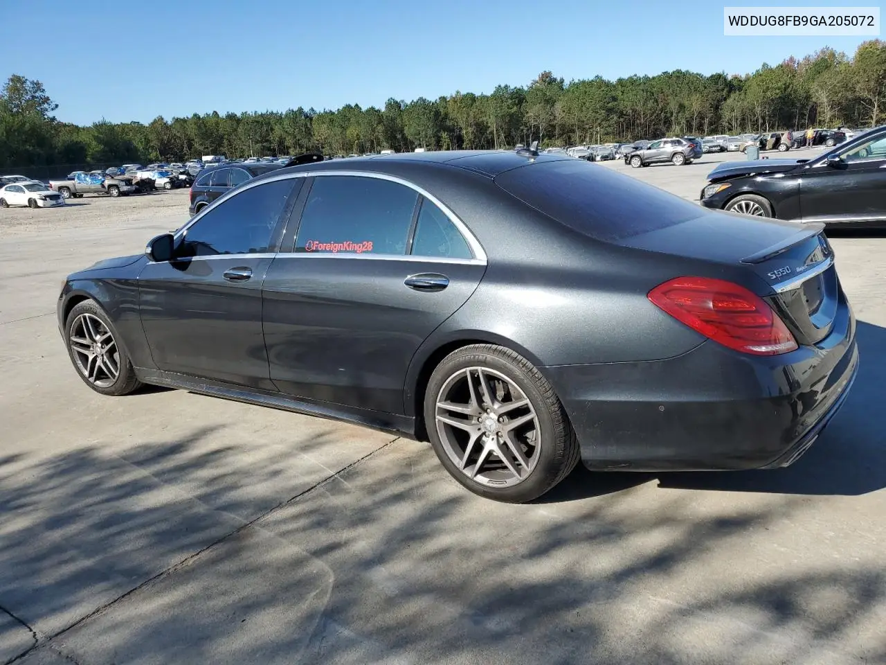 WDDUG8FB9GA205072 2016 Mercedes Benz S 550 4Matic