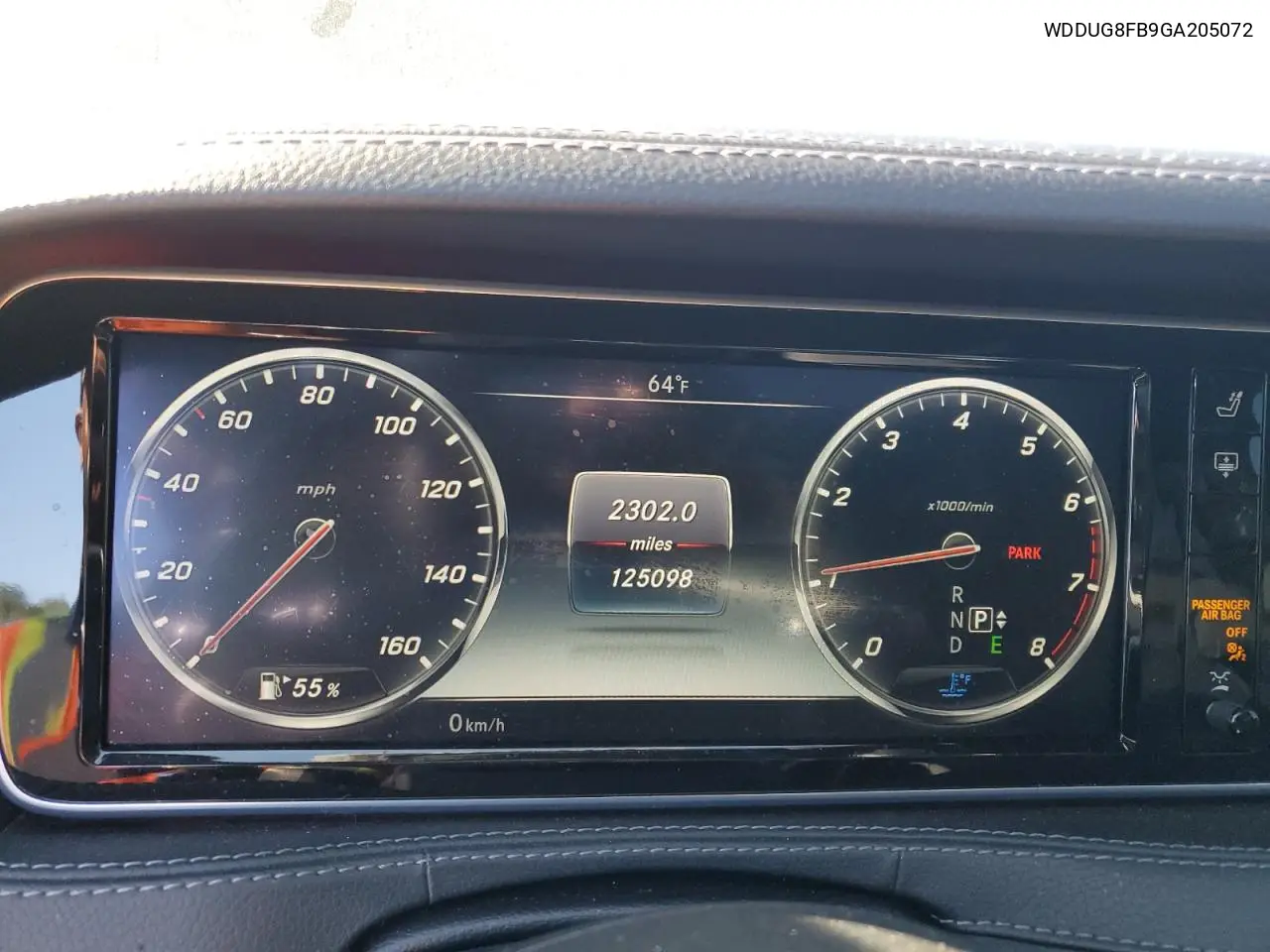 WDDUG8FB9GA205072 2016 Mercedes Benz S 550 4Matic