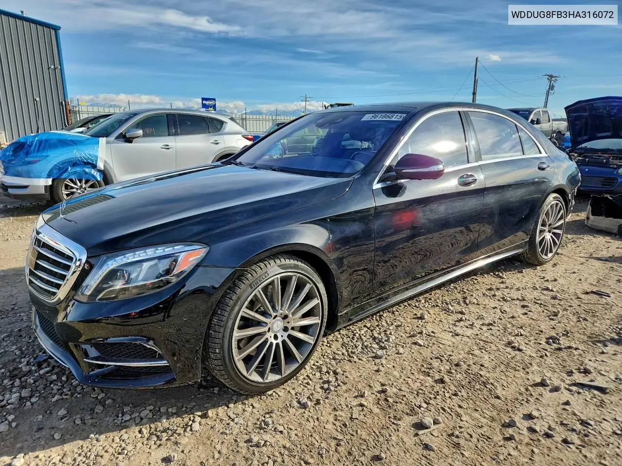 WDDUG8FB3HA316072 2017 Mercedes-Benz S 550 4Matic