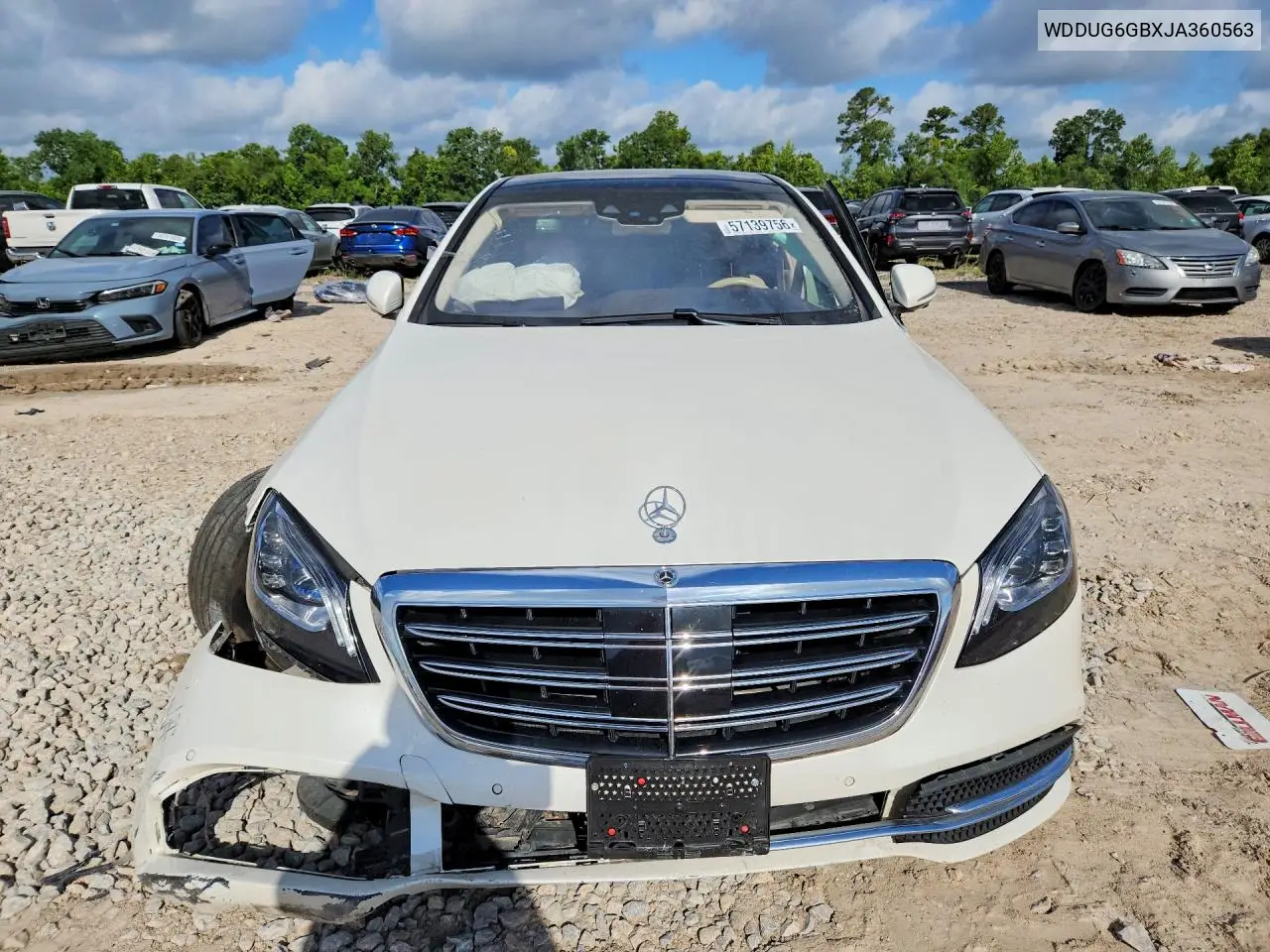 2018 Mercedes-Benz S 450 VIN: WDDUG6GBXJA360563 Lot: 57139756
