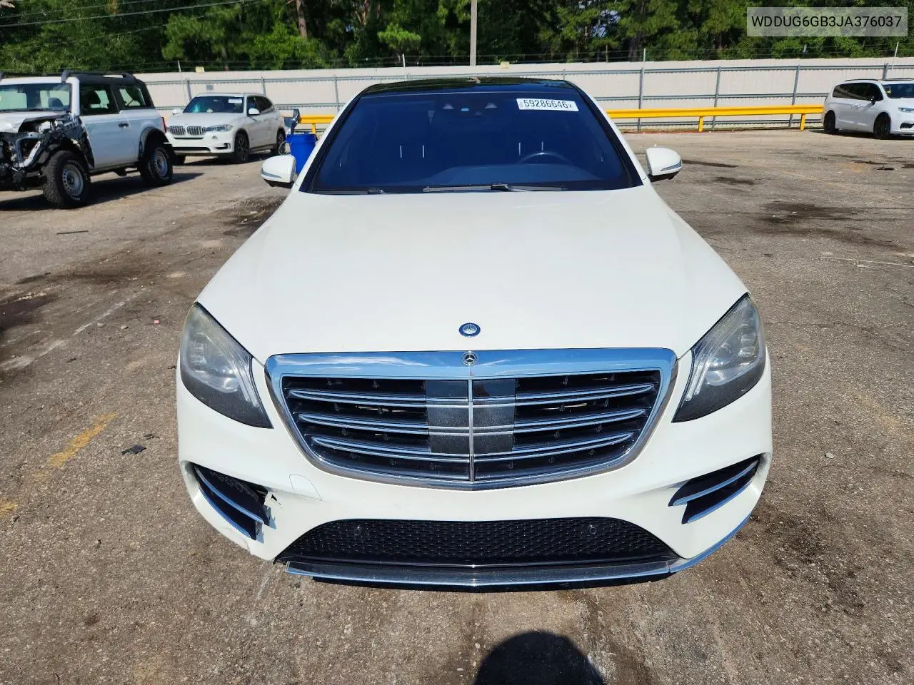 2018 Mercedes-Benz S 450 VIN: WDDUG6GB3JA376037 Lot: 59286646