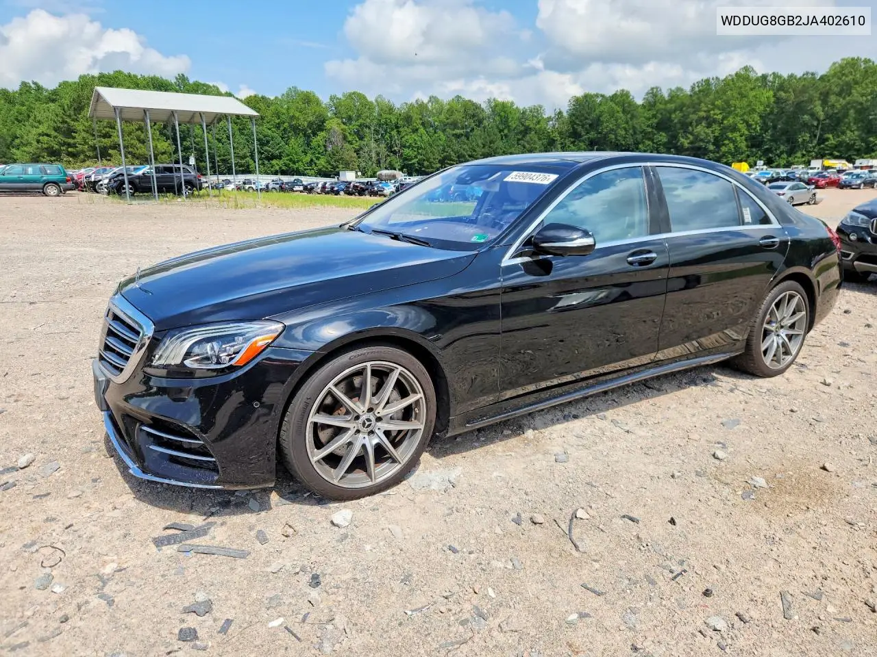 2018 Mercedes-Benz S 560 4Matic VIN: WDDUG8GB2JA402610 Lot: 59904376