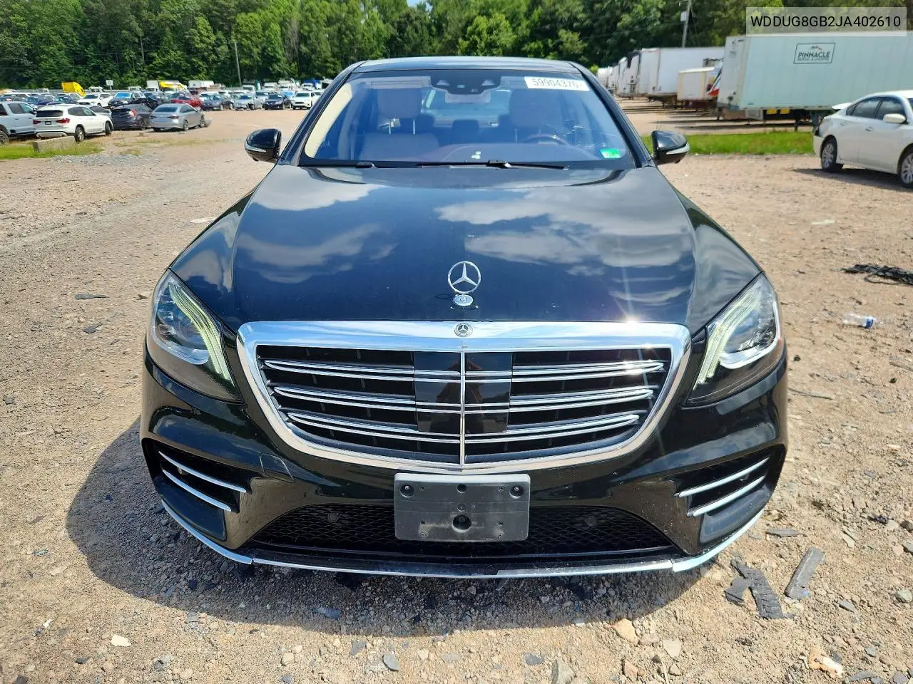 2018 Mercedes-Benz S 560 4Matic VIN: WDDUG8GB2JA402610 Lot: 59904376
