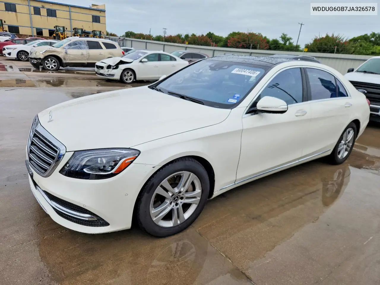 2018 Mercedes-Benz S 450 VIN: WDDUG6GB7JA326578 Lot: 60047406