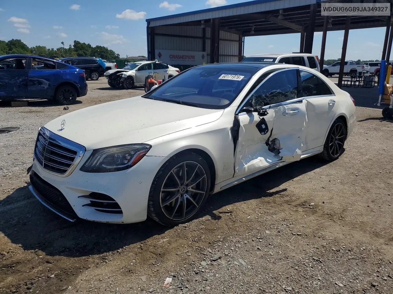 2018 Mercedes-Benz S 450 VIN: WDDUG6GB9JA349327 Lot: 60171976