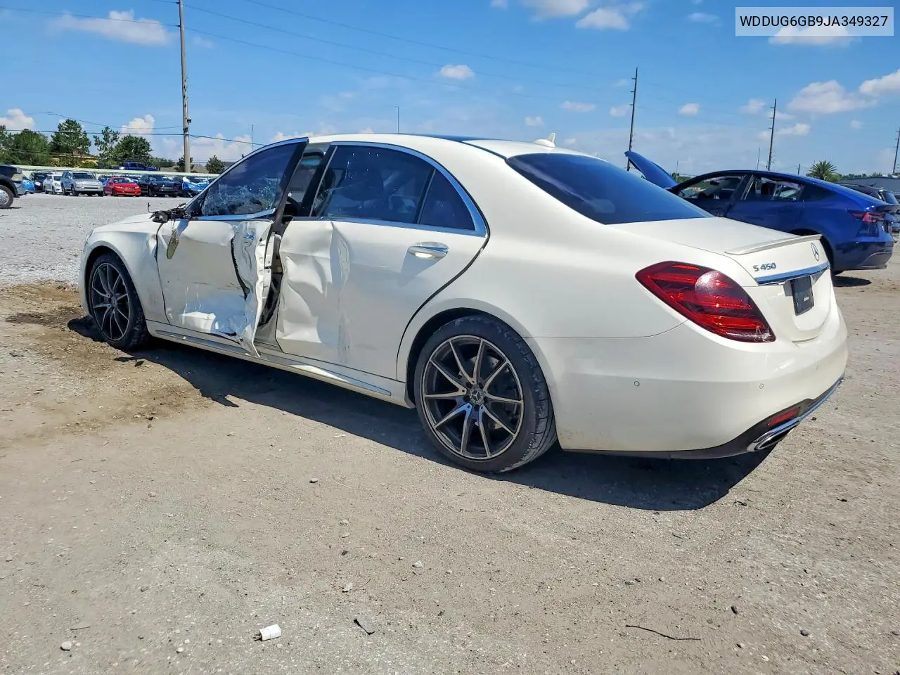 2018 Mercedes-Benz S 450 VIN: WDDUG6GB9JA349327 Lot: 60171976