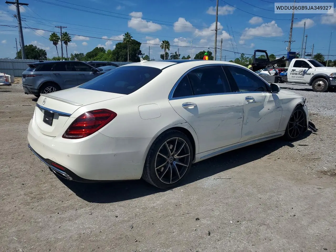 2018 Mercedes-Benz S 450 VIN: WDDUG6GB9JA349327 Lot: 60171976