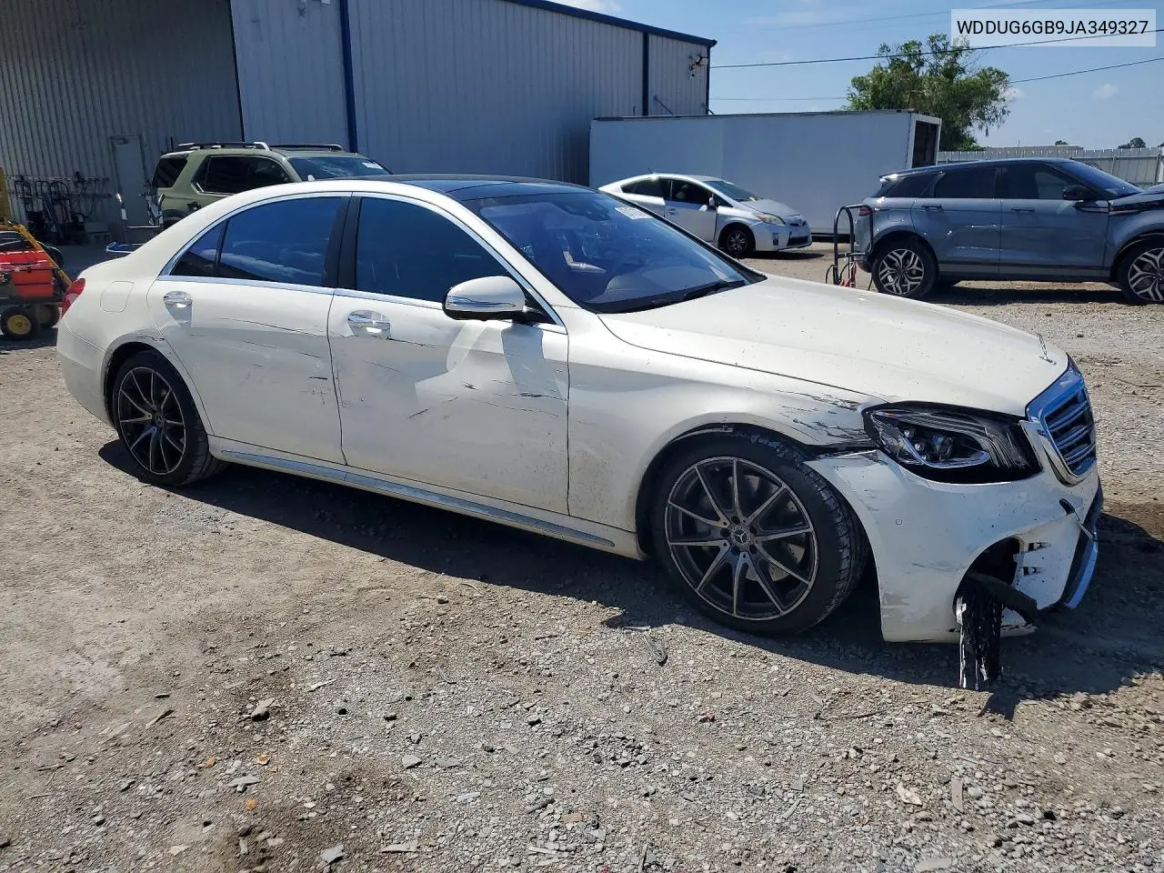 2018 Mercedes-Benz S 450 VIN: WDDUG6GB9JA349327 Lot: 60171976