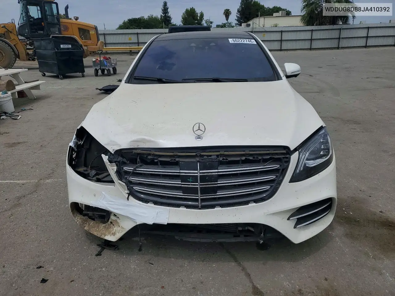 2018 Mercedes-Benz S 560 VIN: WDDUG8DB8JA410392 Lot: 60222746