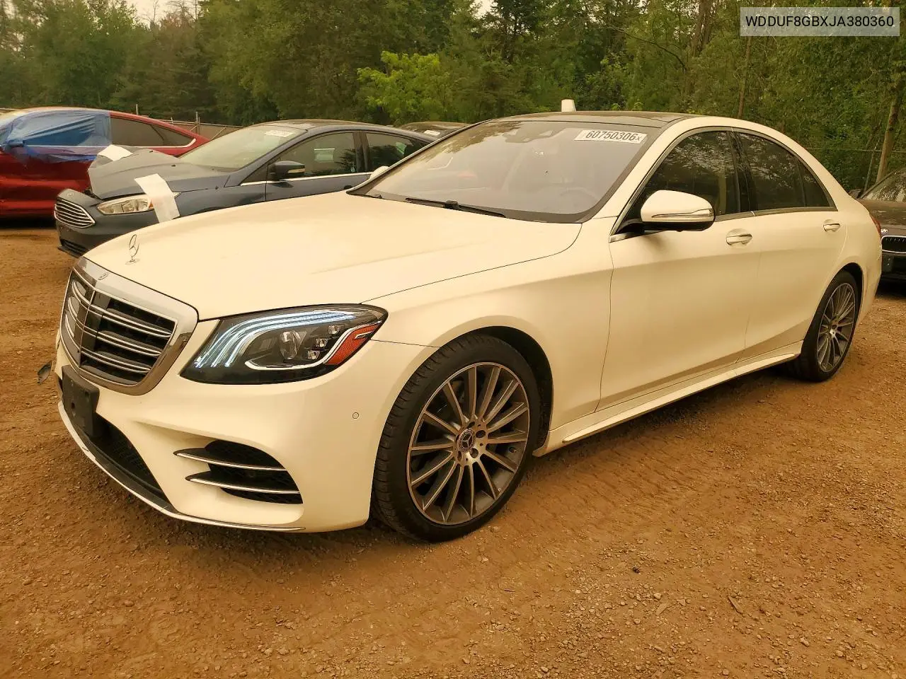 2018 Mercedes-Benz S 560 4Matic VIN: WDDUF8GBXJA380360 Lot: 60750306