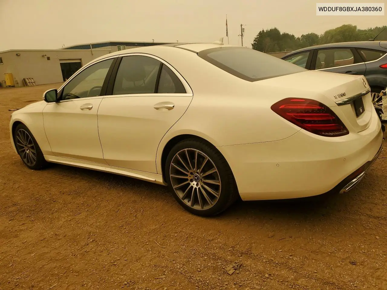 2018 Mercedes-Benz S 560 4Matic VIN: WDDUF8GBXJA380360 Lot: 60750306