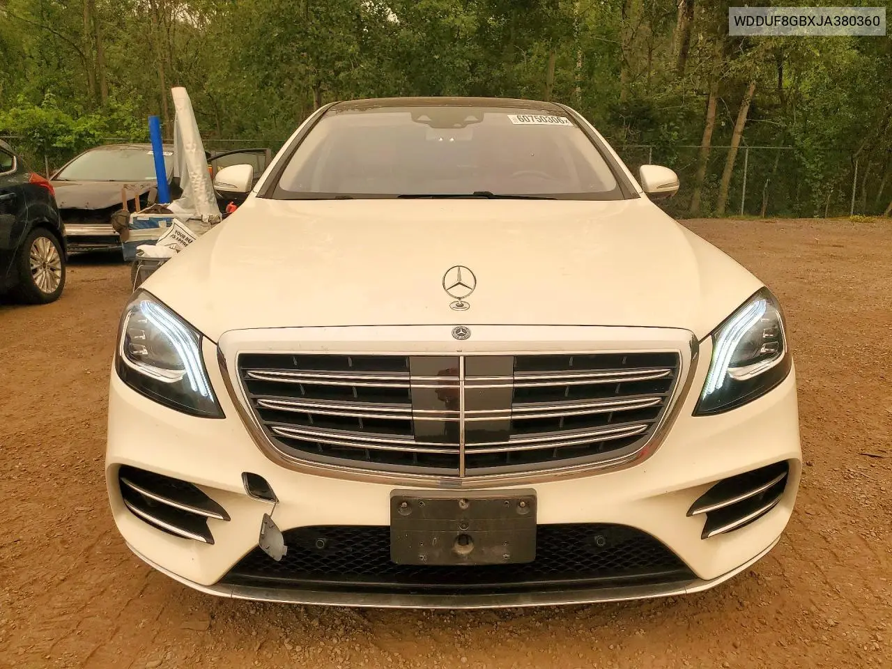 2018 Mercedes-Benz S 560 4Matic VIN: WDDUF8GBXJA380360 Lot: 60750306