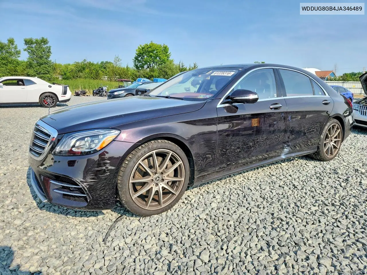 2018 Mercedes-Benz S 560 4Matic VIN: WDDUG8GB4JA346489 Lot: 61228316