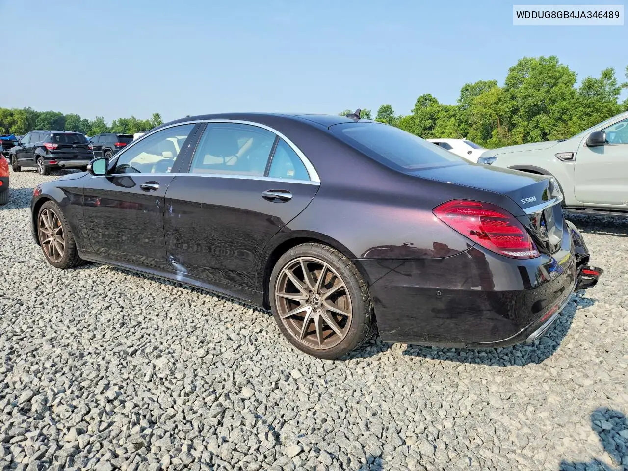 2018 Mercedes-Benz S 560 4Matic VIN: WDDUG8GB4JA346489 Lot: 61228316