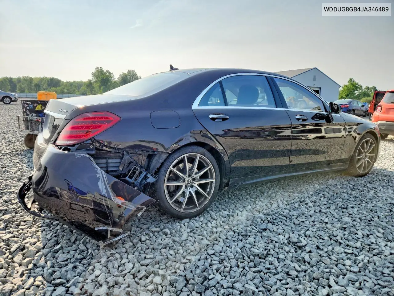 2018 Mercedes-Benz S 560 4Matic VIN: WDDUG8GB4JA346489 Lot: 61228316