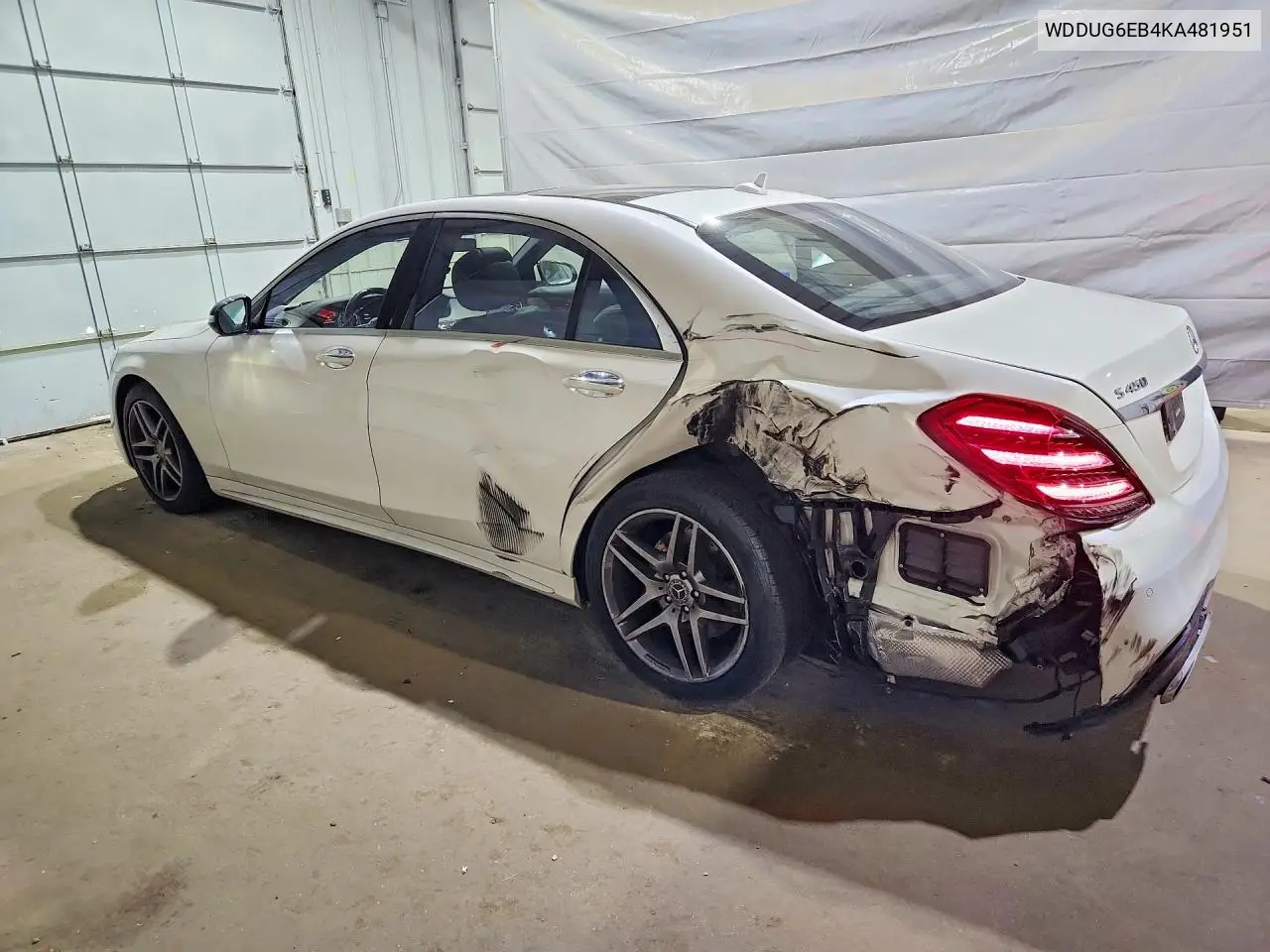 2019 Mercedes-Benz S 450 4Matic VIN: WDDUG6EB4KA481951 Lot: 59326966