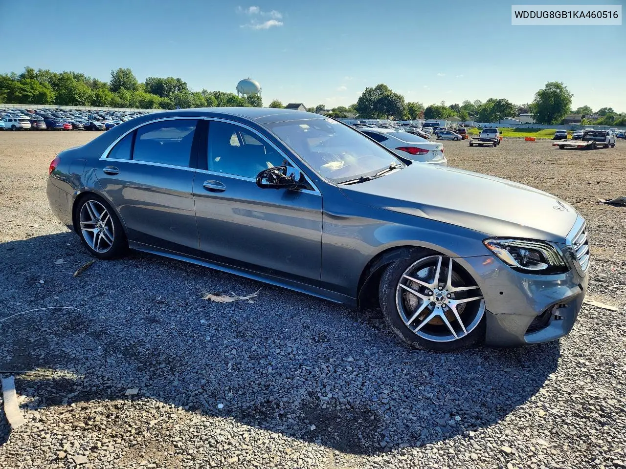 2019 Mercedes-Benz S 560 4Matic VIN: WDDUG8GB1KA460516 Lot: 59741356
