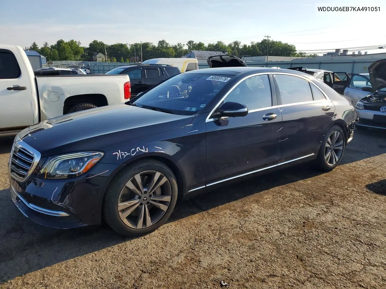 2019 Mercedes-Benz S 450 4Matic VIN: WDDUG6EB7KA491051 Lot: 60000176