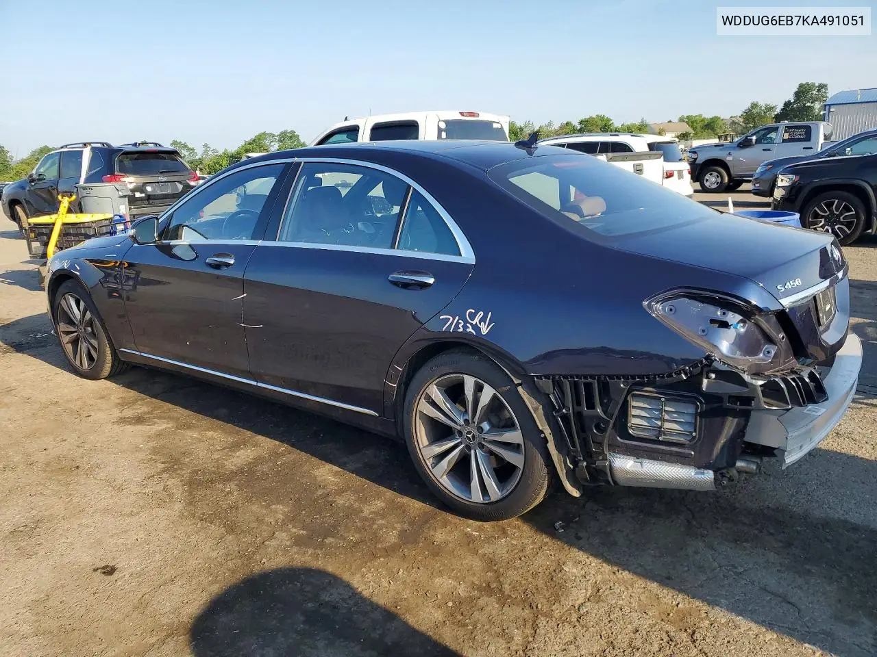 2019 Mercedes-Benz S 450 4Matic VIN: WDDUG6EB7KA491051 Lot: 60000176