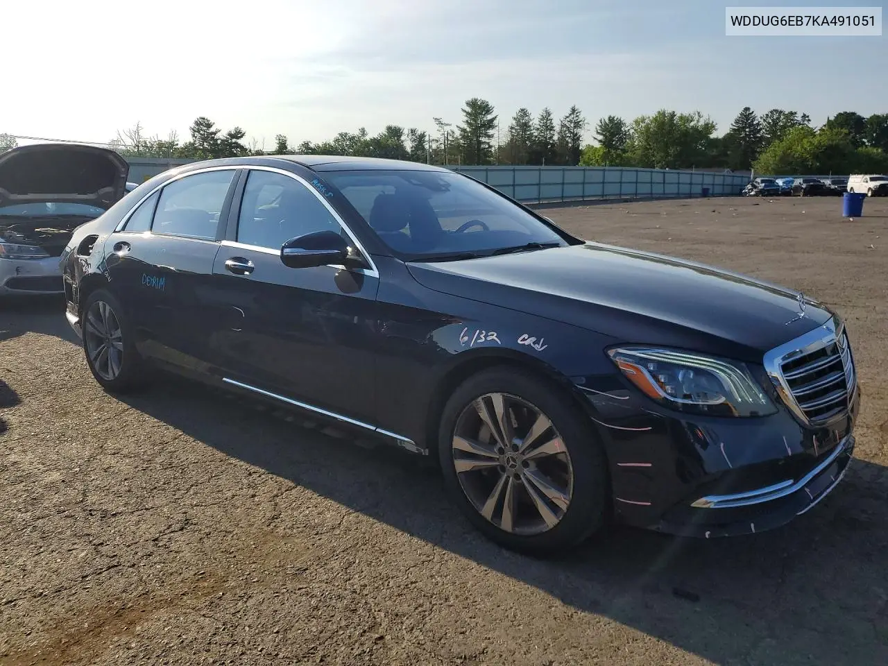 2019 Mercedes-Benz S 450 4Matic VIN: WDDUG6EB7KA491051 Lot: 60000176