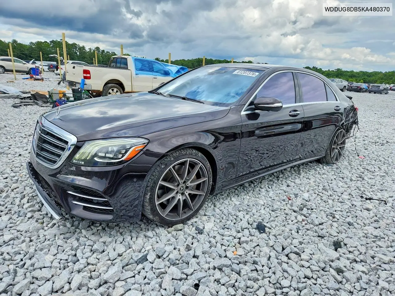 2019 Mercedes-Benz S 560 VIN: WDDUG8DB5KA480370 Lot: 61207376