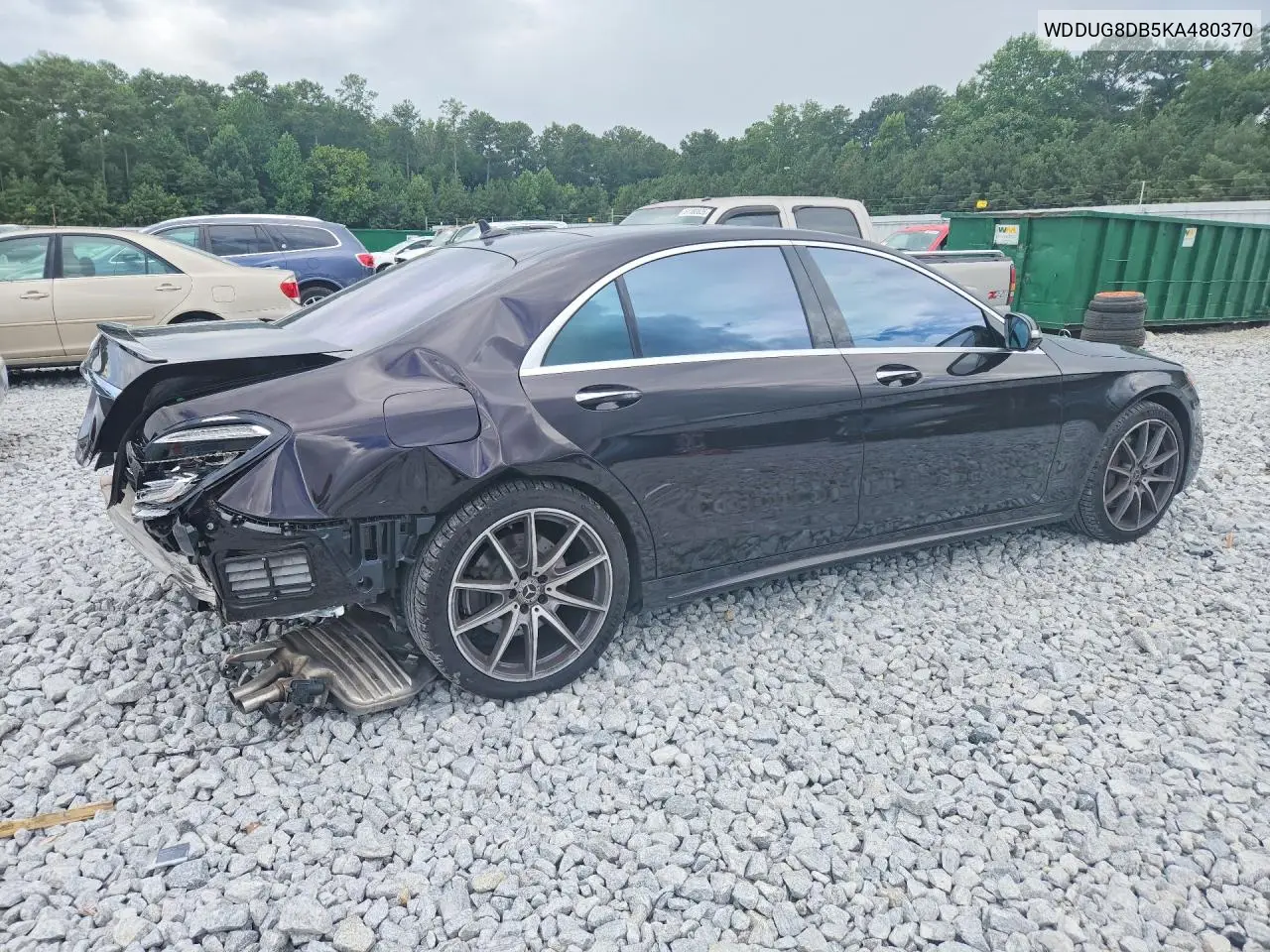2019 Mercedes-Benz S 560 VIN: WDDUG8DB5KA480370 Lot: 61207376