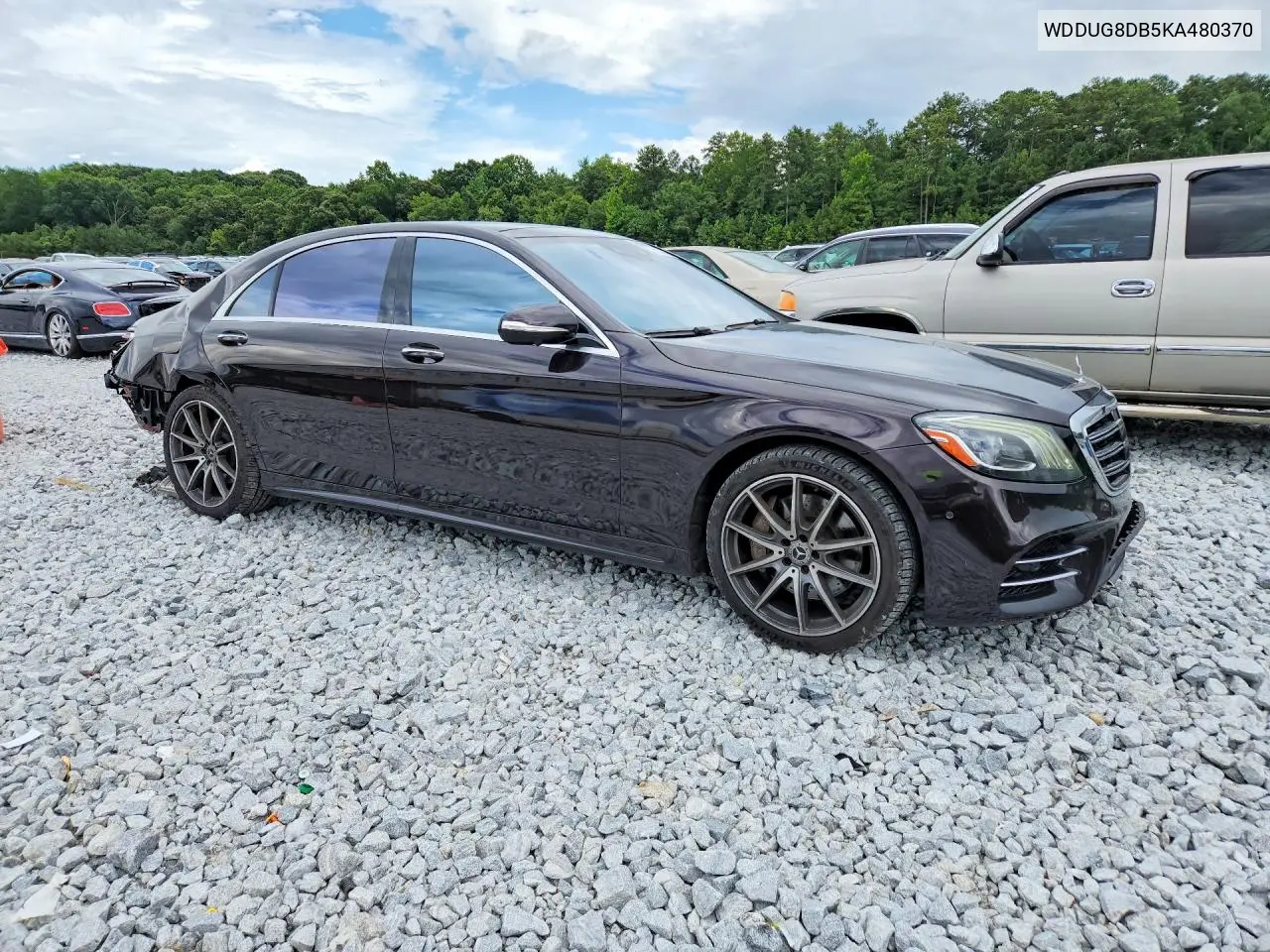 2019 Mercedes-Benz S 560 VIN: WDDUG8DB5KA480370 Lot: 61207376
