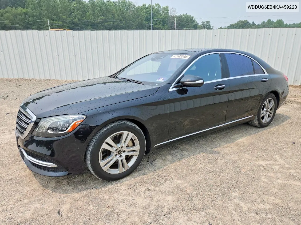 2019 Mercedes-Benz S 450 4Matic VIN: WDDUG6EB4KA459223 Lot: 61345266